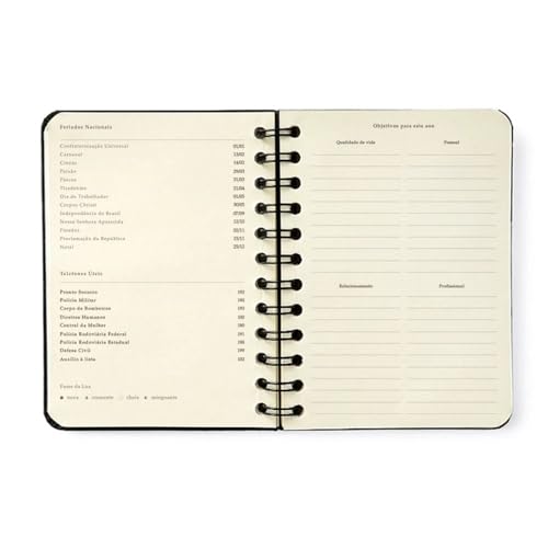 Agenda Planner Wire-O 2024 Pólen Semanal Journal 11,5X16 Tropicália Caramelo, Cicero