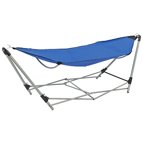 Lumanois Hamaca con Soporte Plegable Azul,Casa y jardín,Jardín,Artículos de Exterior,Hamacas,10.5kg-44363