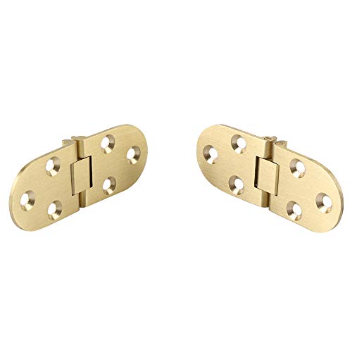 Garosa 80 * 30mm Table Hinge Zinc Alloy Metal Round Furniture Flip Tray Hinge for Folding Sewing Machine Workstation Desk Organizer - Image 3