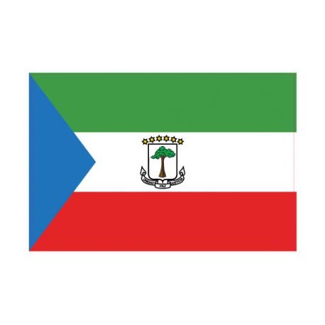 Autocollant Drapeau Equatorial Guinea Guinée Équatoriale sticker flag - Taille : 8 cm