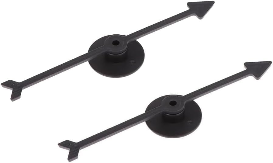 Zhhuoc 2Pcs Spinner Game Engaging Board Arrow Set Home and School Party Spinners Plastic Craft with Suction Cup Board Games Accessories (Black)
