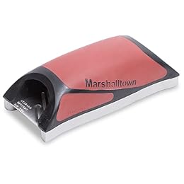 MARSHALLTOWN Drywall Rasp Tool with Rails, 5 1/2 Inch Sheetrock Rasp, Stainless Steel Blade, DuraSoft Grip, Drywall Edge Shaver and Chamfer for Plastering and Finishing, DR389