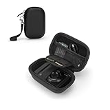 デジカメケース用の KODAK (コダック) PIXPRO FZ55/FZ45/CAMKORY DC403 FHD 1080P/STUOGYUM DC402-AF, 収納ケース カメラケース 小型, 保護収納 デジカメケース かわいい (ブラック)