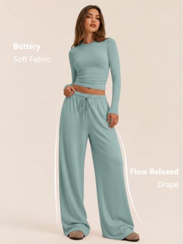 Image of Trendy Queen Women's 2 Piece 2026 Fall Fashion Lounge Set with Pockets