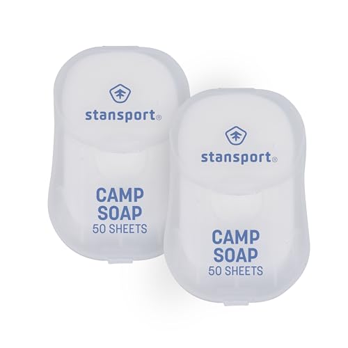 Stansport Camp Soap Sheets- 50 Counts (pack of 2)
