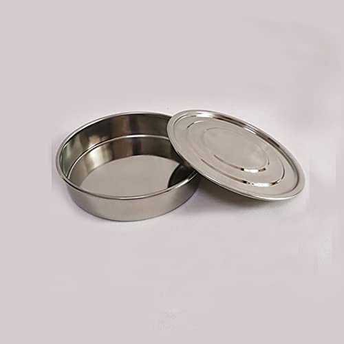 Juego de tamiz de laboratorio de acero inoxidable de 20 cm con tapa galvanizada y recipiente for un muestreo e inspección precisos.(10mesh(2mm))