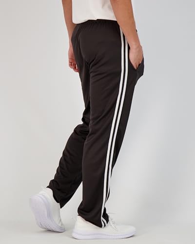 Real Essentials Men'S Mesh Athletic Active Gym Workout Open Bottom Sweatpants Pockets Sports Training Soccer Track Running Casual Lounge Comfy Jogging Quick Dry Drawstring Pants- Set 5 thumb #2