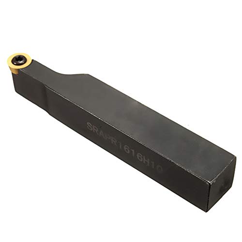 Romacci Suporte para ferramenta de torno de fresamento facial SRAPR1616H10 + 10 unidades RPMT10T3MO