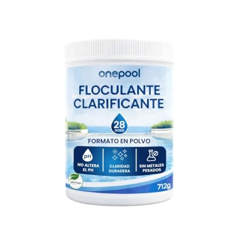 PLANTAWA Floculante Piscina en Polvo | Tratamiento 28 Dosis 712G para Agua Turbia | Clarificador de Acción Continua | Apto para Todo Tipo de Piscinas | Fácil Aplicación y Alta Eficacia