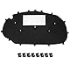 QWORK® Dämmatte Motorhaube, Motorraumdämmatte mit Clips, Kompatibel mit VW Golf 6 Motorhaube