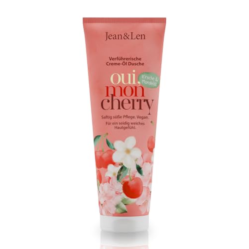 Jean & Len gel de ducha crema cereza y aceite de almendra, 250 ml