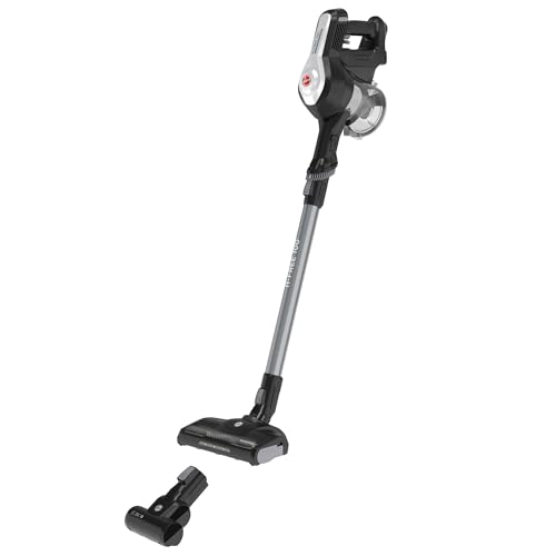 Hoover H-Free 100 Pets Akku-Staubsauger, 2-in-1, Mini-Turbodüse für Tierhaare, bis zu 40 Min. Laufzeit, motorisierte LED-Bodendüse, beutellos, kabellos, Modell: HF122BPT, Grau/Titan
