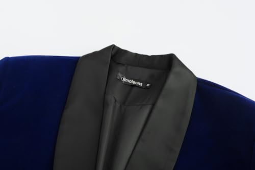 Men's Velvet Blazers Shawl Lapel Tuxedo Slim Fit Suit Jacket Perfect for Wedding Proms Formal Events3