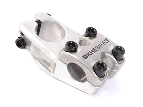 KHEbikes KHE Freestyle Alround BMX 7005 Potence en aluminium 1 1/8 Toploader 50 mm Avance argent seulement 264 g