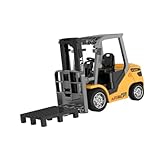SZLIFE Chariot élévateur télécommandé 1/64, jouet de construction miniature pour garçons, Voiture