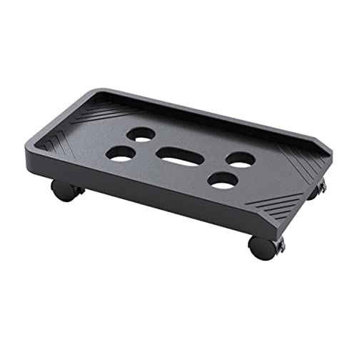 Soporte móvil para CPU KICHOUSE con ruedas bloqueables, ajustable para torre de computadora universal, diseño para ahorro de espacio en oficina o casa miniatura 1