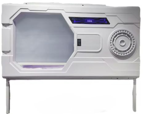 Sleeping Pod Capsule Bed with Digital Display, Sound Proof Design,Includes Matress (White), Indoor Use