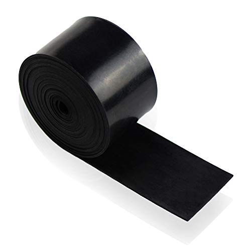 DOBTIM Thin Solid Neoprene Rubber Strips 1/16 (.062)" Thick X 2" Wide X 110" Long, Rubber Sheets, Rolls &amp; Strips Use for Gaskets, Sealing, Bumpers, Protection, Abrasion, Flooring