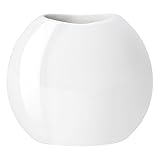 23 cm hoch, 25 cm lang ASA Vase, Porzellan, weiß, 26x23x24 cm