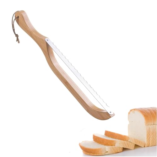 Tagtight Couteau à Pain Dentelé en Bois - 40cm Couteau à pain professionnel, Couteau à pain ergonomique Idéal pour Baguette, Toast, et Pains Artisanaux, gadget de cuisine pour trancher