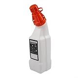 Bottiglia di miscelazione carburante e olio da 1 litro per apparecchiature a 2 tempi con rapporto preciso misure 50:1 40:1 35:1 25:1 per attrezzi da giardino motoseghe e decespugliatori