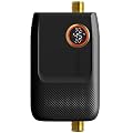 Electric Mini Tank Water Heater with Remote 3000W Small Under Sink Counter RV Electric Hot Water Heater LED Display for Kitchen Household Adjustable Temperature 86-131? (Black)