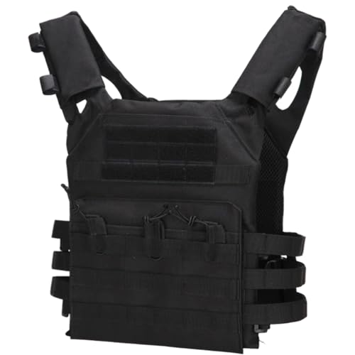 HoveeLuty Gilet tactique pour hommes et femmes, gilet de sécurité léger à dégagement rapide, porte-plaques pour le paintball en extérieur, le jeu de...
