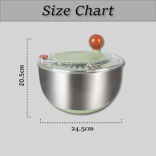 Salcook W2002-1 Salad Spinner, Salad Mixer, Manual Fruit And Vegetable Large Salad Spinner, Quick And Easy Multi-Use Spinner And Dryer With Storage Container. thumb #3