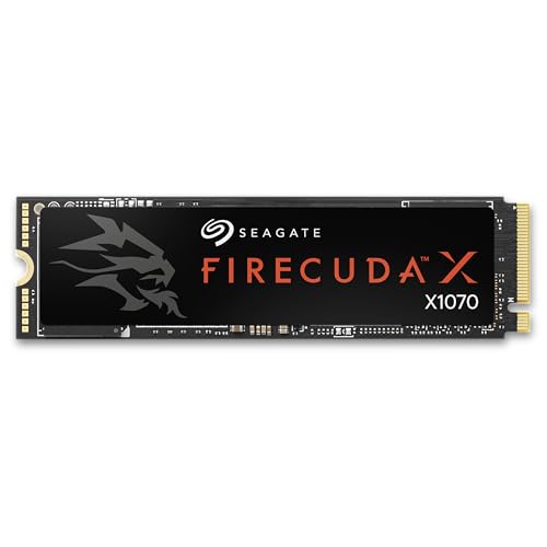 Image of Seagate FireCuda X1070 4TB Internal Solid State Drive SSD - M.2 PCIe Gen4 3D QLC NAND Technology, Rescue Services (ZP4000GS3A001)