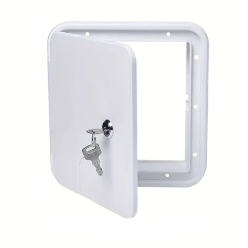 Trampilla eléctrica para autocaravanas. Tapa de salida for cable de alimentación de RV con 2 llaves, puerta de acceso eléctrico for caravana, autocaravana, caravana, accesorios for autocaravana Puerta