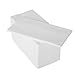 Linen-Feel Guest Towels (200 Pack) White Disposable Cloth-Like Paper Hand Napkins, 12" x 17", Great for Guest and Bathroom Use