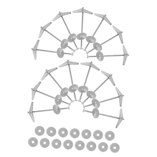 CIYODO 15-Piece Iron Airplane Orchid Clip Hardware Set Toggle Bolt for Drywall Wall Anchors Screw Fitting Nuts Wing Perfect for Shutters