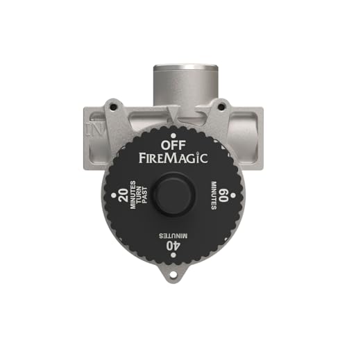 Fire Magic 1-Hour Shutoff Timer, 100,000 BTU Natural/Propane Gas Timer, Accommodates 1/2