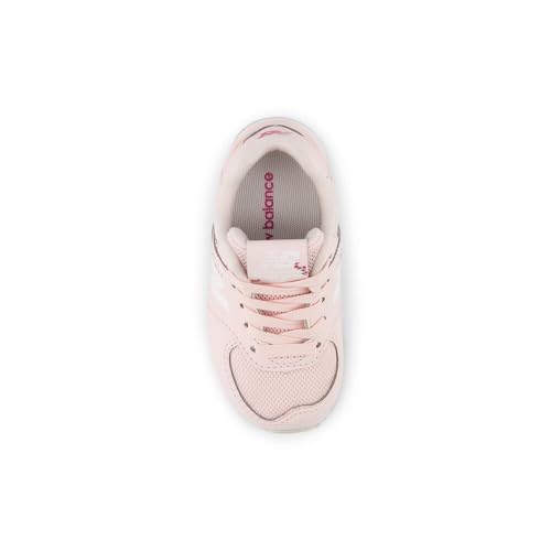 Image of New Balance Kid's 574 V1 New-B Lace-Up Sneaker, Shell Pink /Carnival Pink, 2 Infant