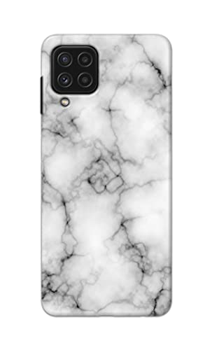 Image of Light White Marble Texture Natural Pattern Hard Back Case Cover for Samsung Galaxy A22 4G Back Cover -(J5) VNS2230