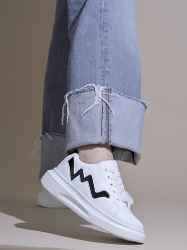 Image of Longwalk White Sneakers for Women & Girls | Trendy & Lightweight Casual Shoes