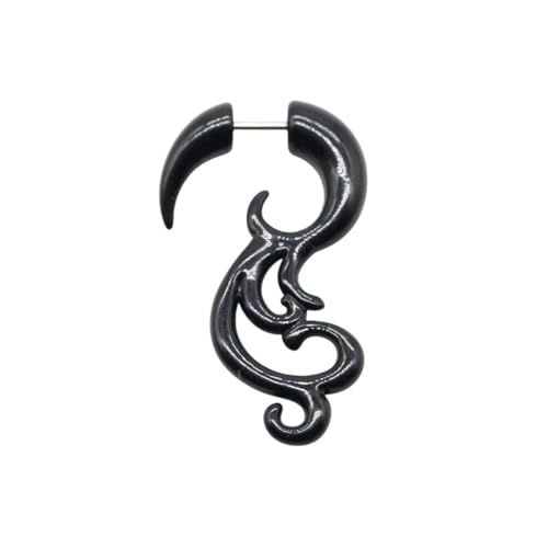 New 2026 Unisex 2Pcs Acrylic Cheater Spiral Heart Star Feather Ear Taper Gauges Expander Earring Plug Body Piercing Jewelry Fashion Trendy Accessories Creative Gift For Women And Men
