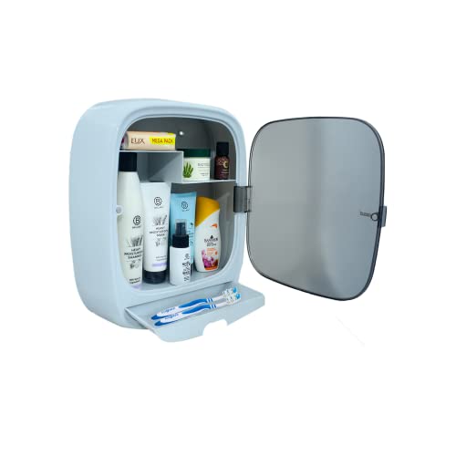 GALOOF-Multipurpose-Bathroom-Cabinet-New-Look-and-Modern-Cabinet-with-Megnatic-Door-Lock-and-Toothbrush-Holding-Drawer-for-Home-and-Office-Grey-Plastic GALOOF Multipurpose Bathroom Cabinet | New Look and Modern Cabinet with Megnatic Door Lock and Toothbrush Holding Drawer for Home and Office (Grey, Plastic)