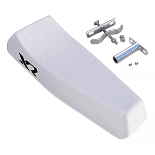 Banco XR Preto para Bicicleta Aro 24 e 26 Mobilete Reforçado (Branco)