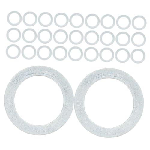 NAMOARLY 200pcs Skateboard Truck Axle Washers - Precision Spacers Skateboard Hardware Kit - Aluminum Alloy Flat Washers Hardware Repair Replacement Parts