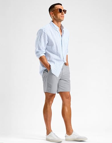 Image of Soothfeel Men's Casual Shorts 5 /7 /9 Inch Golf Dress Shorts for Men Flat Front Work Lightweight Quick Dry with 4 Pockets