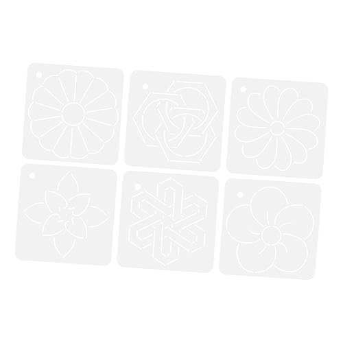 VILLCASE 2sets Multi-Functional Quilting Templates for Clothing Stencils Embroidery Stitch 6pcs*2
