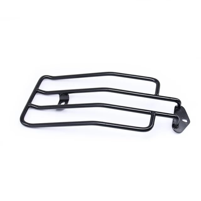 Porte bagages arrière de moto en acier noir pour selle solo custom