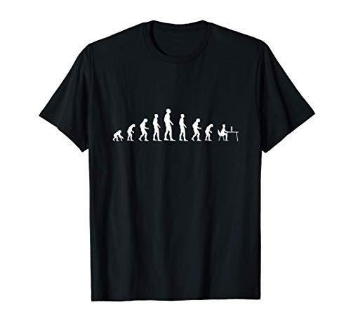 Evolution von Menschen Gamer Zukunft arbeiten am Computer T-Shirt Evolution von Menschen Gamer Zukunft arbeiten am Computer T-Shirt