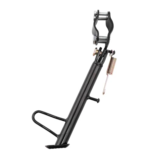 Image of Mokuo Dirt Bike Stand,Motorcycle Kickstand, Scooter Mopeds Side Stand Come with Mounting Bracket in Iron Material Compatible with Most Scooter Mopeds Mini Bike,Height of 17.2cm Above Ground