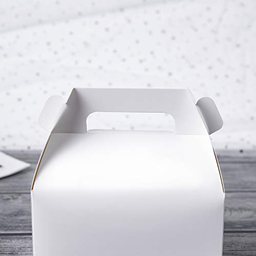 One More 25-Pack Gable White Candy Treat Boxes,Small Goodie Gift Boxes For Wedding And Birthday Party Favors Box 6.2 X 3.5 X 3.5 Inch #TOP7