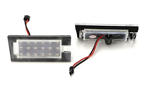 Ijdmtoy Oem-Fit 3W Full Led Can-Bus Error Free License Plate Light Kit Compatible With Jeep 2014-2018 Cherokee, Powered By 18-Smd Xenon White Led Diodes #TOP1