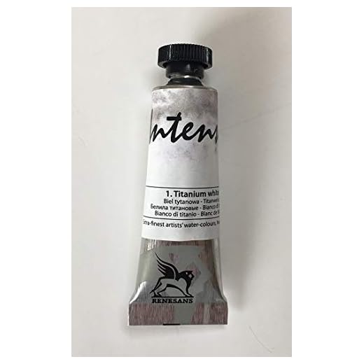 Agua Intensa Extrafina Acuarela Tubo Renesans 15ml (Titanio Blanco Opaco)