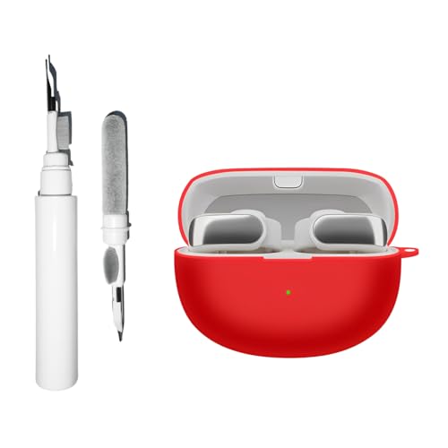 [3 in 1] JUNENTER �V���R���P�[�X Bose Ultra Open Earbuds �Ή��ABose Open Ear Wireless Earbuds �p�\�t�g�ی�J�o�[�A�N���[�j���O�L�b�g�L�[�`�F�[���t��