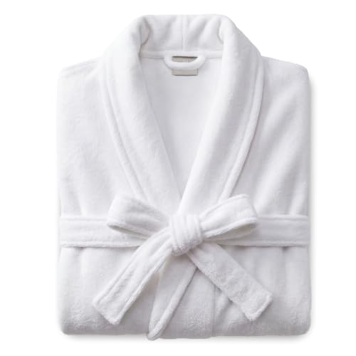 Monarch Cotton Terry Velour Bath Robe Self-Tie Belt for Men or Women (One Size)